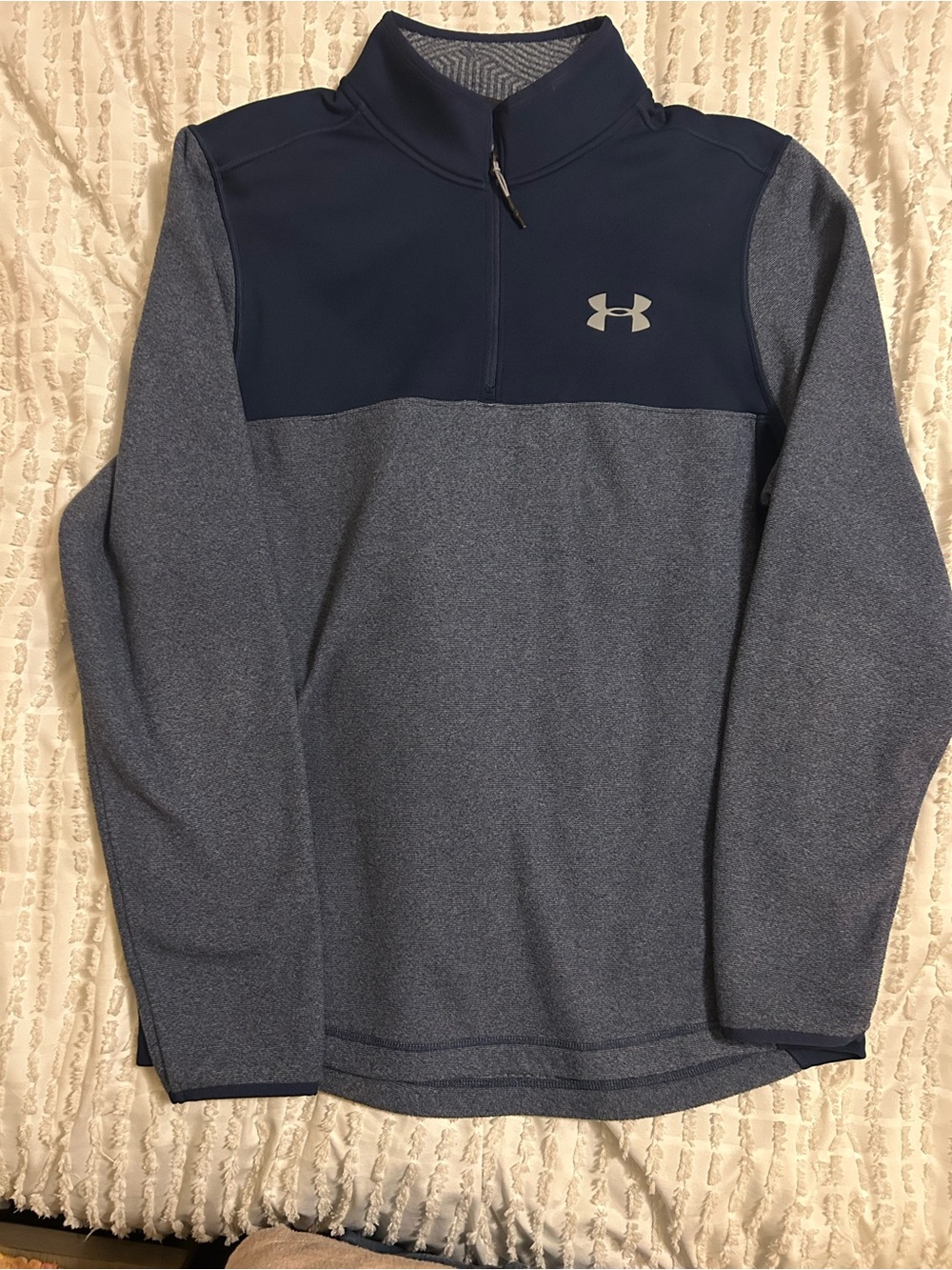 Under Armour Men’s Navy Two-Tone Quarter-Zip Performance Pullover